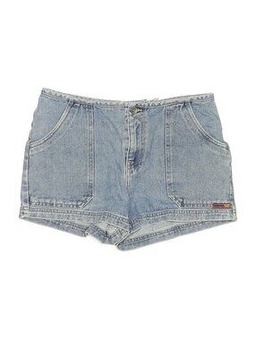 VTG Y2K No Excuses Denim Jean Shorts Low Rise 9/10 Distress Cotton Mini Faded